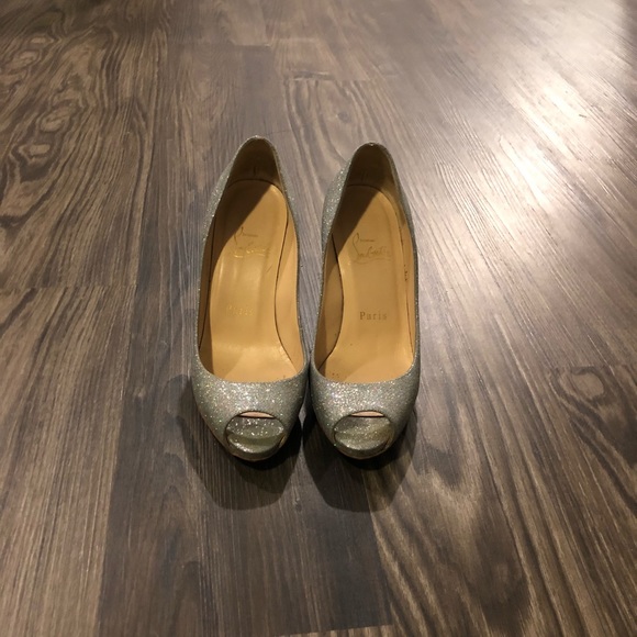 Christian Louboutin youyou peep toe pump 100mm - Picture 3 of 4